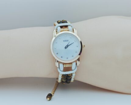 Wholesale Handmade Mix Color wire wrap leather beads watches 10 pcs per lot