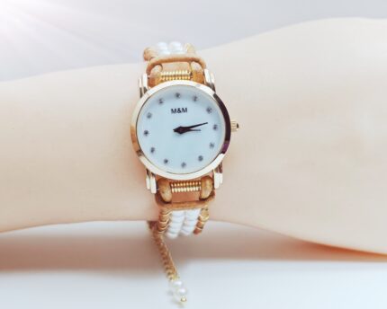 Wholesale Handmade Mix Color wire wrap leather beads watches 10 pcs per lot