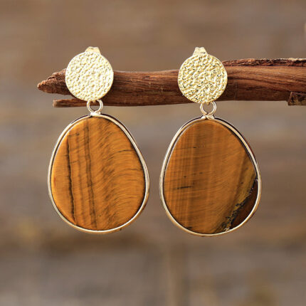 Wholesale gem stone Earrings mix color 10 pcs per lot