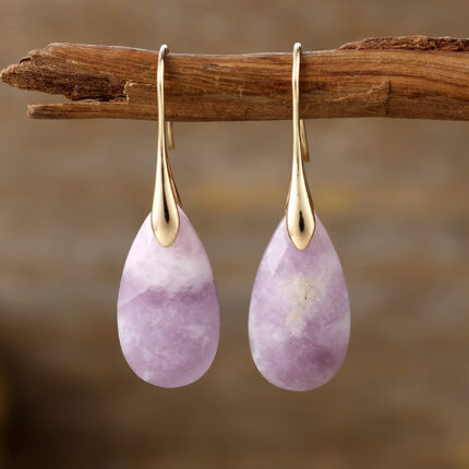 Wholesale gem stone Earrings mix color 10 pcs per lot