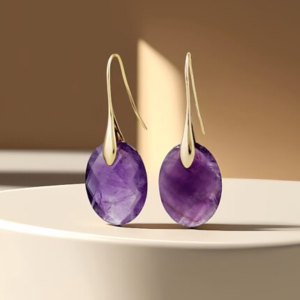 Wholesale gem stone Earrings mix color 10 pcs per lot