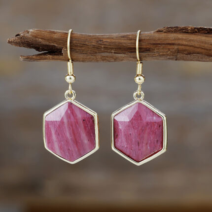 Wholesale gem stone Earrings mix color 10 pcs per lot