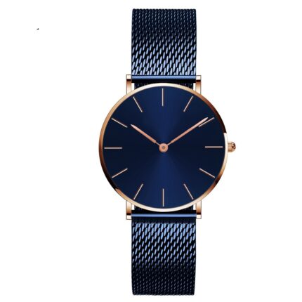 MW363F Stainless Steel Strap Blue Waterproof Watches MOQ 30 pcs with your logo on