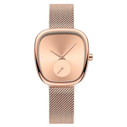 MW1251N Stainless steel Strap Rose Color Waterproof Watches MOQ 30 pcs with your logo on