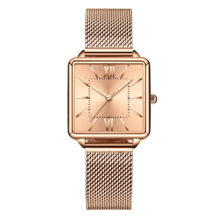 MW1082A  Stainless steel Rose Gold Waterproof Watches MOQ 30 pcs with your logo on