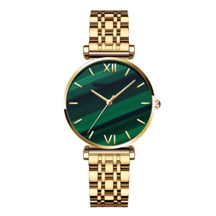 MW152E  Stainless Steel Strap  Gold Waterproof Watches MOQ 30 pcs with your logo on