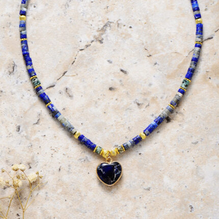 Wholesale gem stone necklace mix color 10 pcs per lot