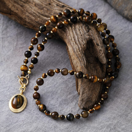 Wholesale gem stone necklace mix color 10 pcs per lot